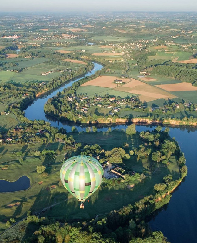 Montgolfière Sud Ouest à proximité de Toulouse et des Pyrénées